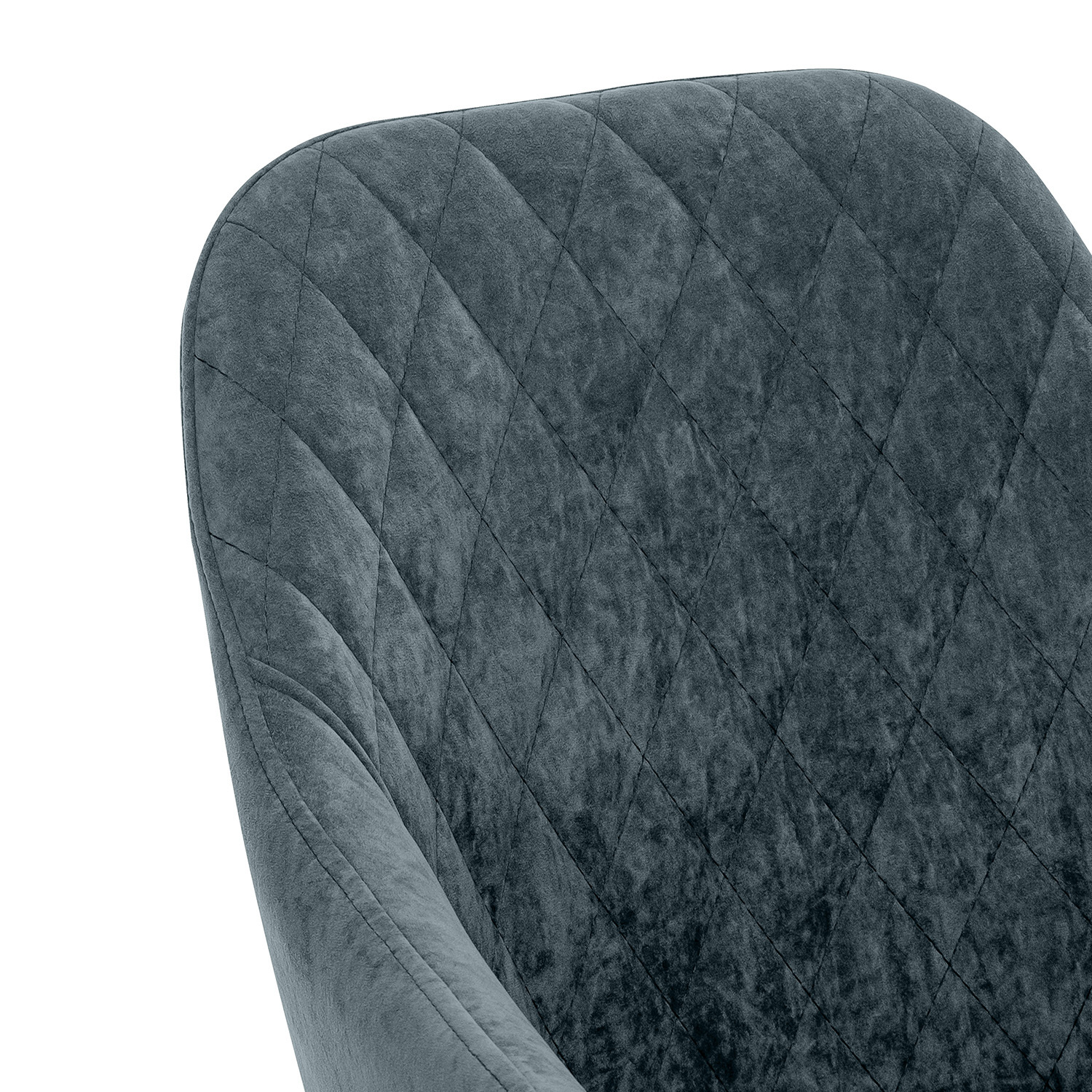 Стул с подлокотниками Leset Слим, каркас Белый, велюр Темно-зеленый, фото 6