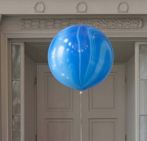 Большой воздушный шар-гигант Агат синий