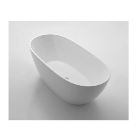 BelBagno BB81-1700 Отдельностоящая, овальная акриловая ванна в комплекте со сливом (донным клапаном) цвета хром, без перелива 1700x810x590