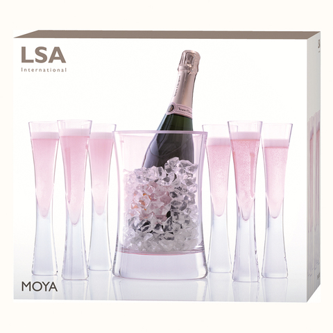 Набор для сервировки шампанского Moya малый, розовый