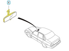ЗЕРКАЛО САЛОНА NEXIA, ESP GM