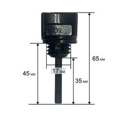 Щуп масляный UNITED PARTS для бензинового двигателя UP152/154/156/168 диаметр 17мм, длина 35мм