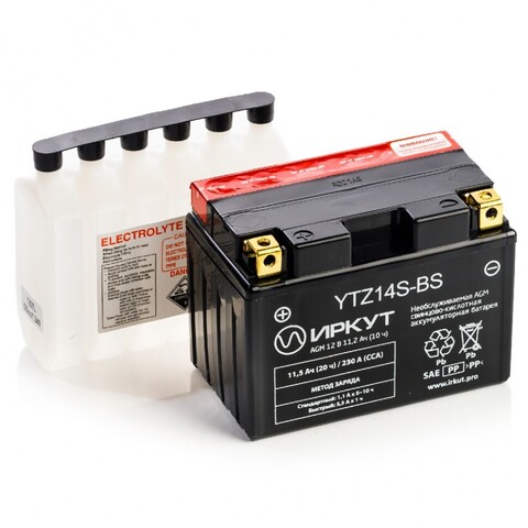 АКБ ИРКУТ YTZ14S-BS 151х87х110