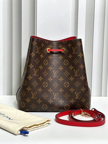 Сумка Louis Vuitton Neonoe MM (красная фурнитура)