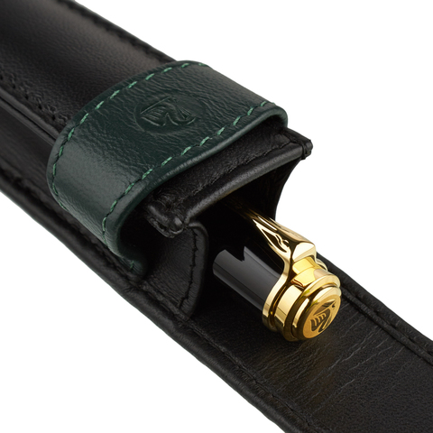 Чехол Pelikan TG12 для одной ручки, Black/Green (923524)