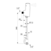 Delabie 479415 Комплект TEMPOMATIC 4 (писсуар) M1/2" угловой, батарея 6V для  DELTACERAM