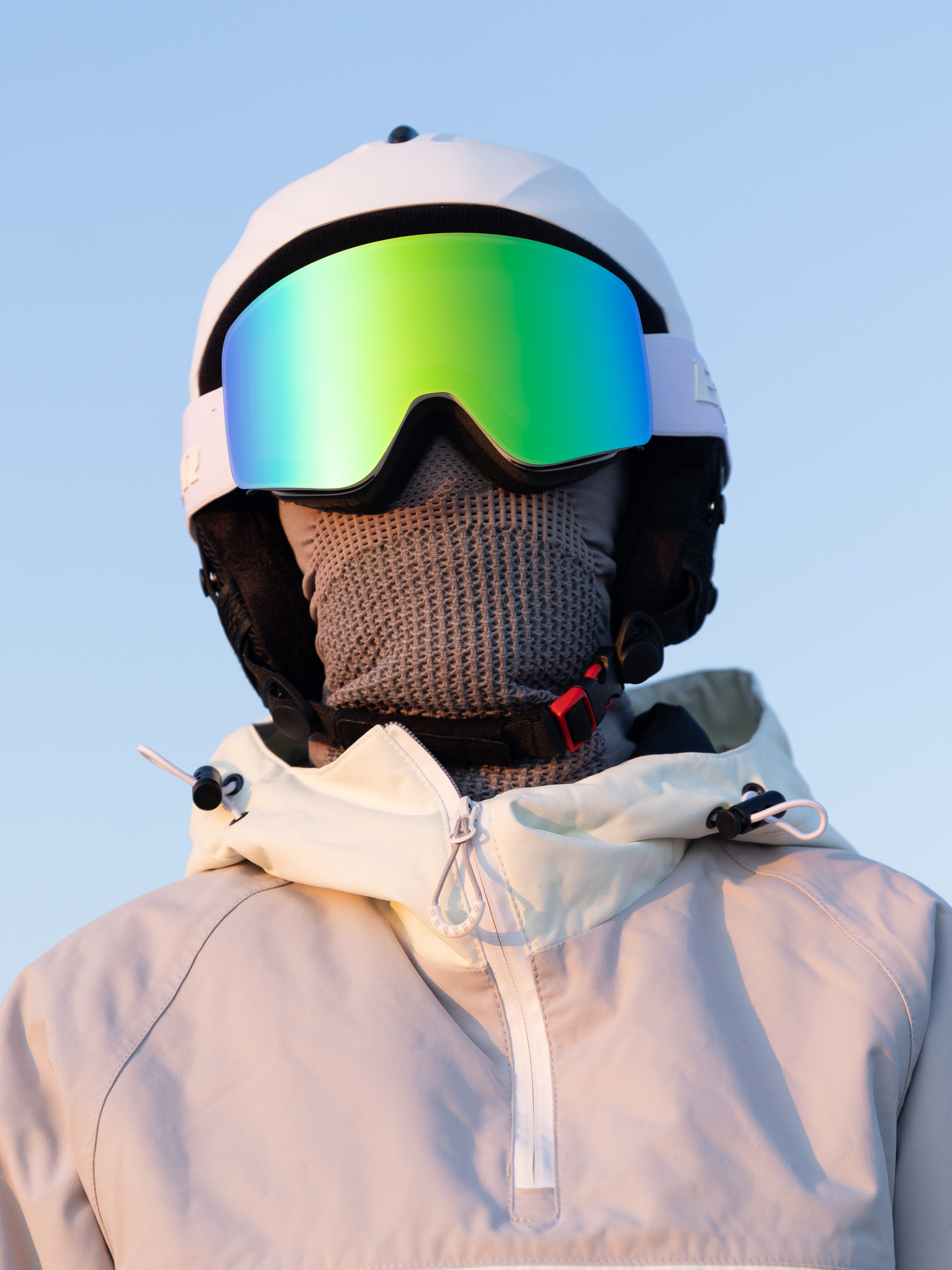 Маска горнолыжная EasyRider WHITE цвет зеленый