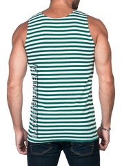 Купить подарок пограничнику - Магазин тельняшек.ру 8-800-700-93-18Майка-тельняшка ФПС (зеленая полоса) ГОСТ МИНОБОРОНЫ в Магазине тельняшек