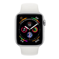 Смарт- часы Apple Watch Series 4 GPS 44mm Silver Aluminium Case with White Sport Band