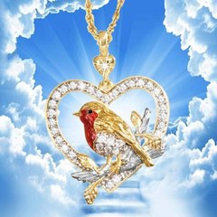Силиконовый молд Птица со стразами мини