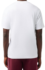 Теннисная футболка Lacoste Relaxed Fit Ren_ Lacoste Print T-shirt - white