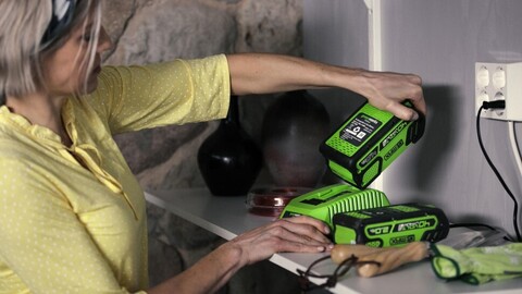 Аккумулятор Greenworks G40B4, 40v, li-ion, 4 А·ч