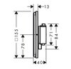 Hansgrohe 15574700 HG 15 574 700  ShowerSelect Comfort E Термостат с регулировкой напора, скрытый монтаж, мб