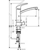 Смеситель для кухни с вентилем для посудомоечной/стиральной машины Hansgrohe Focus 31803000