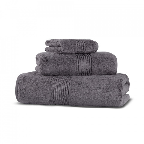 Полотенце 100x150 Hamam Galata Organic charcoal антрацит