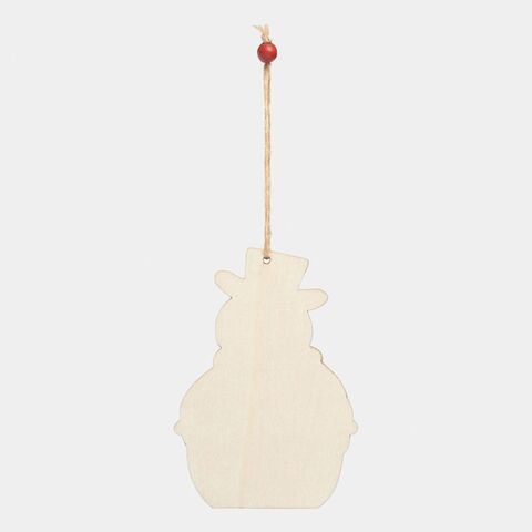 Подвеска на елку или подарок WOODEN SNOWI