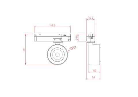 Трековый светодиодный светильник Maytoni Treo TR023-1-12B4K