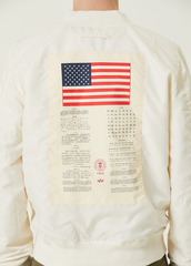 Бомбер Alpha Industries L-2B Blood Chit Gen II Off White (Белый)