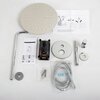 Cezares LEAF-DSIP-30-L-01 Душевая система со встраиваемым смесителем, верхним душем 30 см с кронштейном и ручным душем со штуцером, держателем и шлангом, исполнение хром