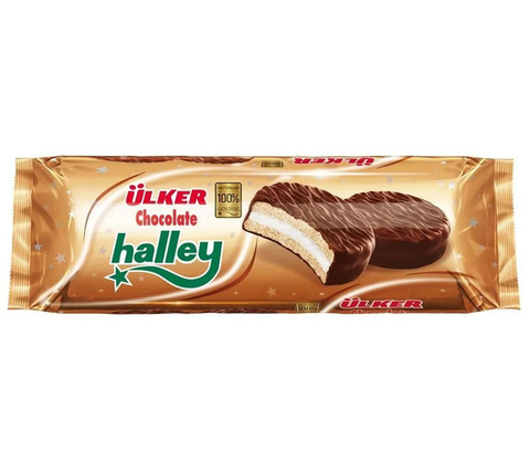 Квадратный Сэндвич печенье Halley с молоч.шоколадом мини 66гр