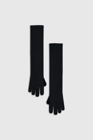 Удлиненные перчатки из шерсти мериноса