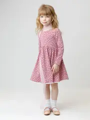 платье  для девочки  КР 5836/темно-розовый 1710 Н083 к643