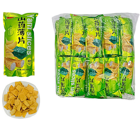 Чипсы из ямса со вкусом морских водорослей Shuyangyang 1кор*8бл*20шт, 33гр