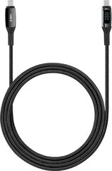 Кабель TTEC AlumiCable LCD USB-C – USB-C 100W PD/QC Fast Charging&Data Cable, 150 см, черный