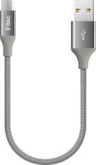 Кабель TTEC AlumiCable Micro USB Charge & Data Mini Cable, 30 см, серый космос