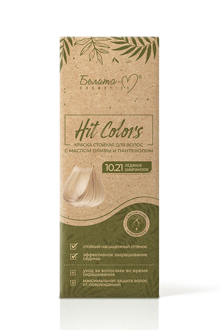 Белита-М HIT COLORS Краска стойкая с мас.оливы и пантенол. тон № 10.21 Ледяное шампанское