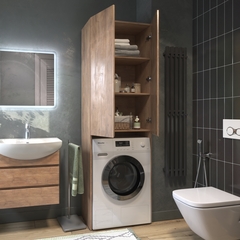 Шкаф комбинированный Wing 640 под стиральную машину дуб золотой