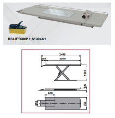 Подъёмник для мотоциклов BUTLER BBLIFT-600 Р