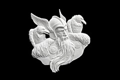 Силиконовый молд № 0132 Панно « Один и вороны»