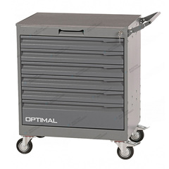 OPTIMAL (NT226 7012/7015) Тележка инструментальная, 6 выдвижных серых ящиков