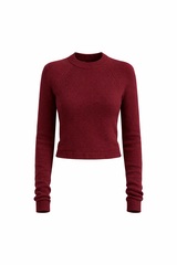 Джемпер из нейлона в цвете бордо