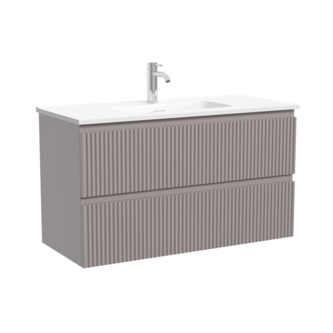 Sancos SNR90/39SM Тумба подвесная SANCOS Snob R 890х390х500, c двумя ящиками оснащенными доводчиками, Doha Soft, арт.SNR90/39SM