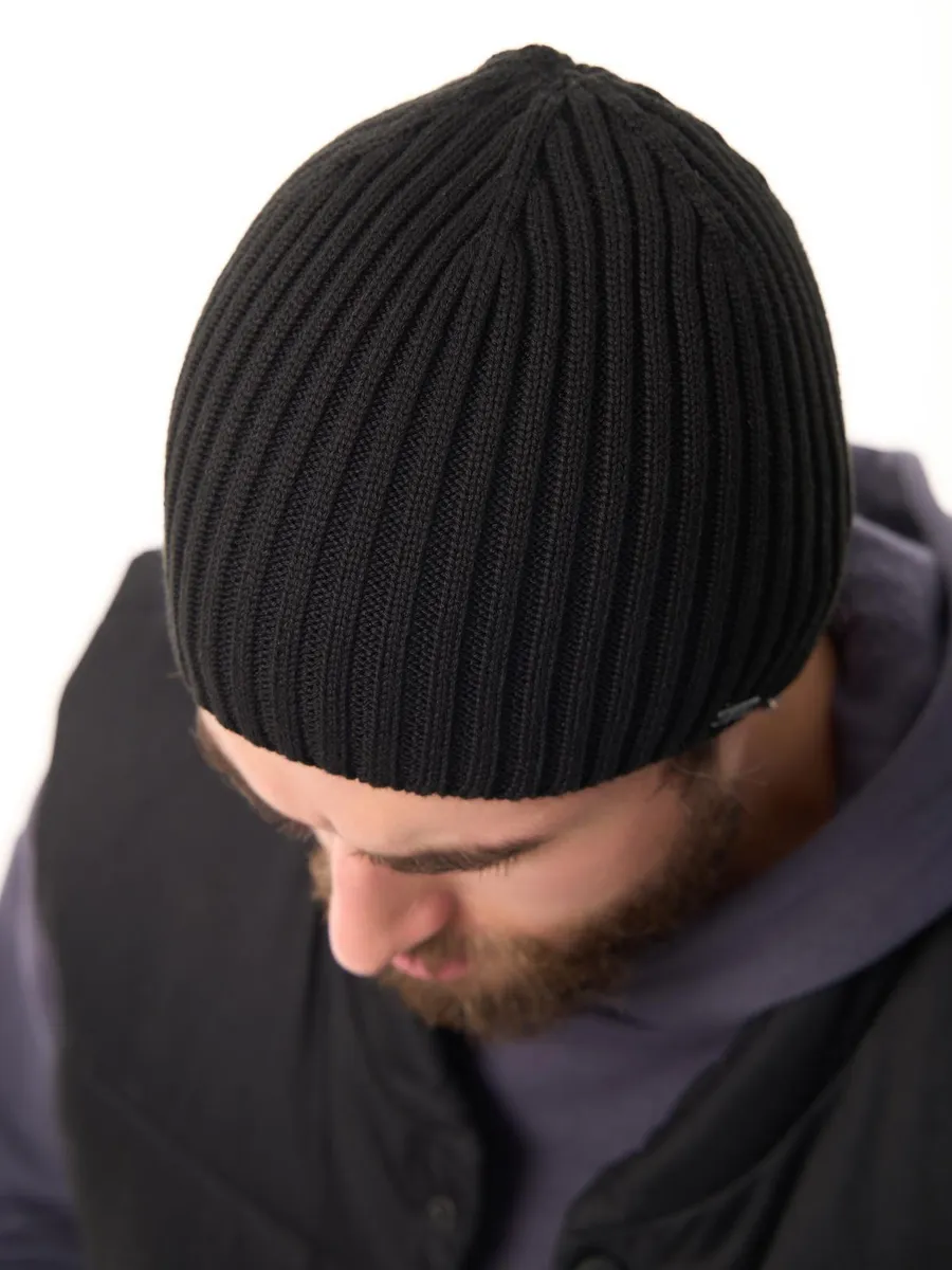 Шапка осенняя бини вязаная