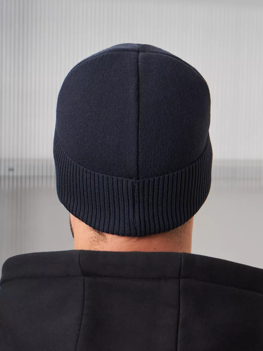 Шапка бини зимняя весенняя с флисом