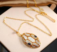 Колье с подвеской ЗМЕЯ качество VGOLD коллекция SERPENTI