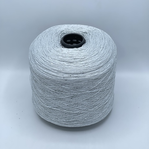 Бобинная пряжа, Linette Pailletes, 450м, 80% Лен, 20% Полиэстер(пайетка), Светлый серо-голубой+пайетка. 39432