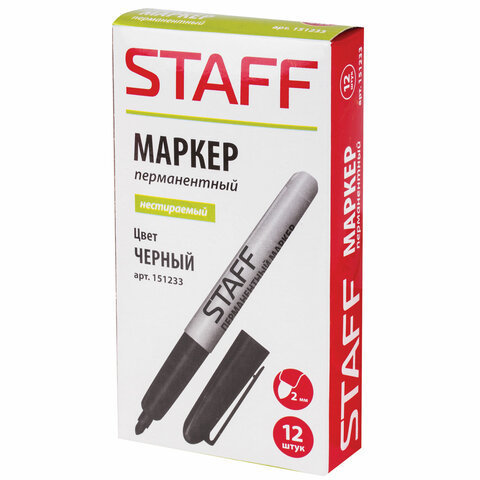 Маркер перманентный (нестираемый) STAFF 