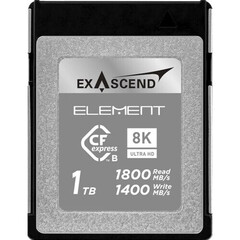 Карта памяти Exascend CFexpress B 1TB Element Series 1800/1400