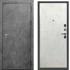 Купить Входная дверь Прогресс vegas ПВХ тёмный бетон fusion ПВХ светлый бетон