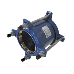 Муфта чугун соединительная для ПЭ труб Ду 100 (Дн 110-110) Ру10/16 ДРК-Е Benarmo 8