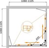 Душевой уголок Cezares MOLVENO-A-22 MOLVENO-A-22-90+20-P-Cr