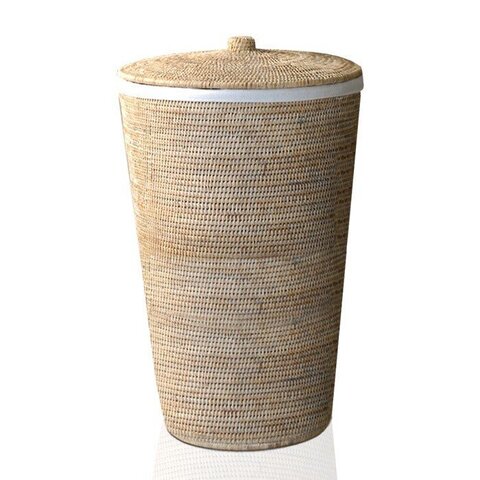Decor Walther 0922091 Decor Walther Basket WB Корзина для белья 40x65см, с крышкой, цвет: ротанг светлый