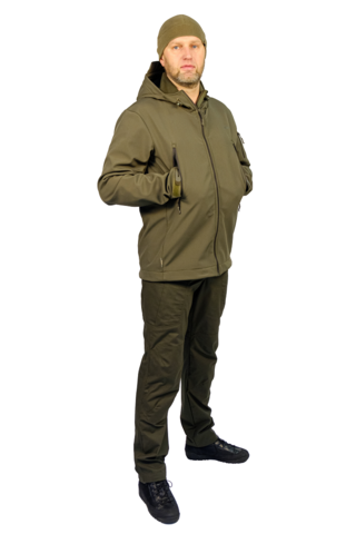 Куртка тактическая СофтШелл SoftShell Jacket Олива (WOLF)