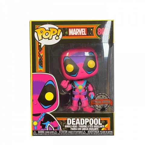 Фигурка Funko POP! Bobble Marvel Black Light Deadpool (Exc) 55091