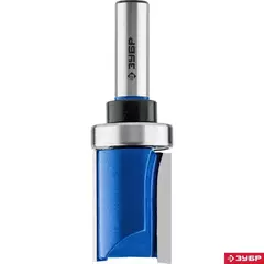 ЗУБР 28.6 x 38 мм, хвостовик 12 мм, фреза пазовая прямая с верхним подшипником, Профессионал (28756-28.6-38-12)