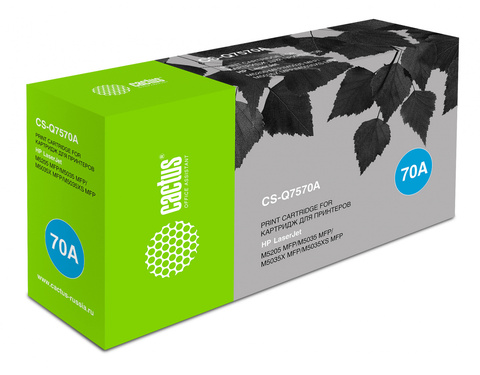 Картридж лазерный Cactus CS-Q7570A Q7570A черный (15000стр.) для HP LJ M5025, M5035, M5035X, M5035XS